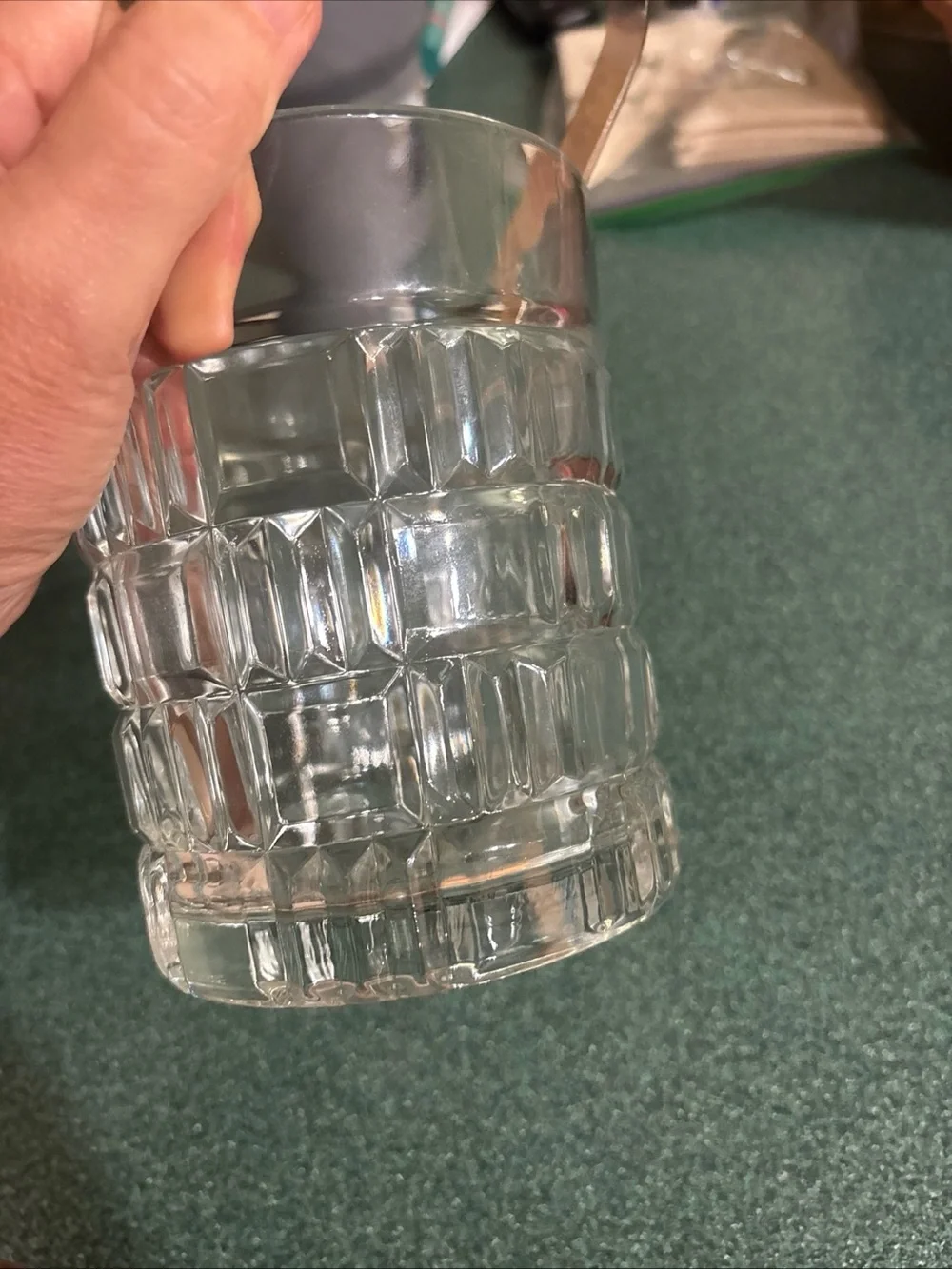 Luminarc France Vintage Crystal Ice Bucket. Anniversary gift.
